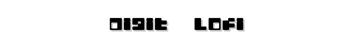 Digit   LoFi font